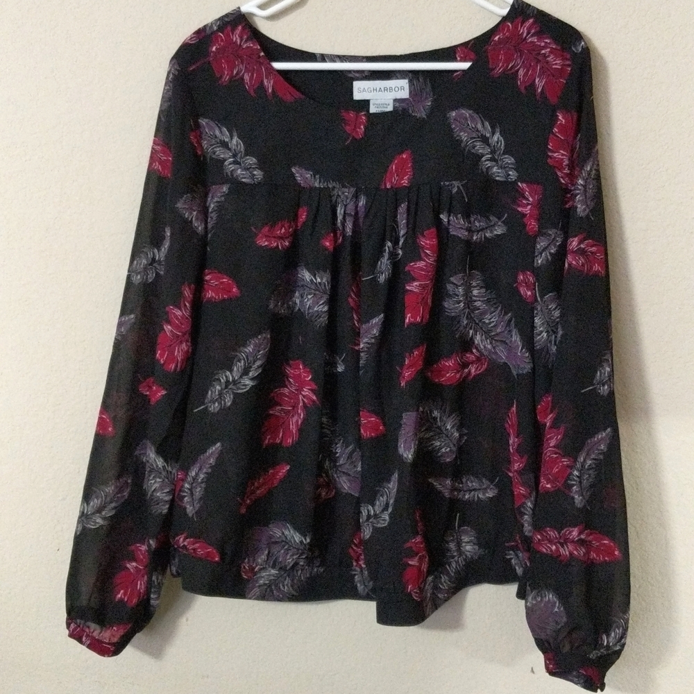 Sag Harbor Feather Blouse
